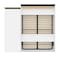 Bestar Orion Queen Murphy Bed and Storage Cabinet with Pull-Out Shelf (95W), White & Walnut Grey 116888-000017 - alternate 2